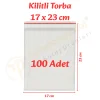 17x23 cm. Kilitli Torba (100 Adet)