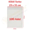 23x31 cm. Kilitli Torba (100 Adet)