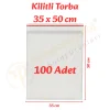 35x50 cm. Kilitli Torba (100 Adet)