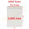 5x5 cm. Kilitli Torba (2.000 Adet)