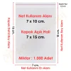 7x10+5 cm.(7x15) 1.000 Adet Şeffaf Bantlı Yapışkanlı OPP Poşet