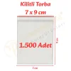 7x9 cm. Kilitli Torba (1.500 Adet)