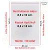8,5x10+5 cm.(8,5x15) 50 Adet Şeffaf Bantlı Yapışkanlı OPP Poşet