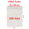 8x10 cm. Kilitli Torba (100 Adet)