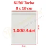 8x10 cm. Kilitli Torba (1.000 Adet)