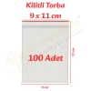 9x11 cm. Kilitli Torba (100 Adet)