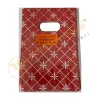 Baklava Desenli Takı Poşeti 10x15 cm | Kırmızı Hediyelik Aksesuar Poşeti
