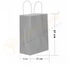 Gümüş Kraft Çanta Büyük Boy 31x12x41 cm 25 Adet