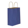 Lacivert Kraft Çanta Küçük Boy 18x8x24 cm 25 Adet