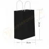 Siyah Kraft Çanta Küçük Boy 18x8x24 cm 25 Adet