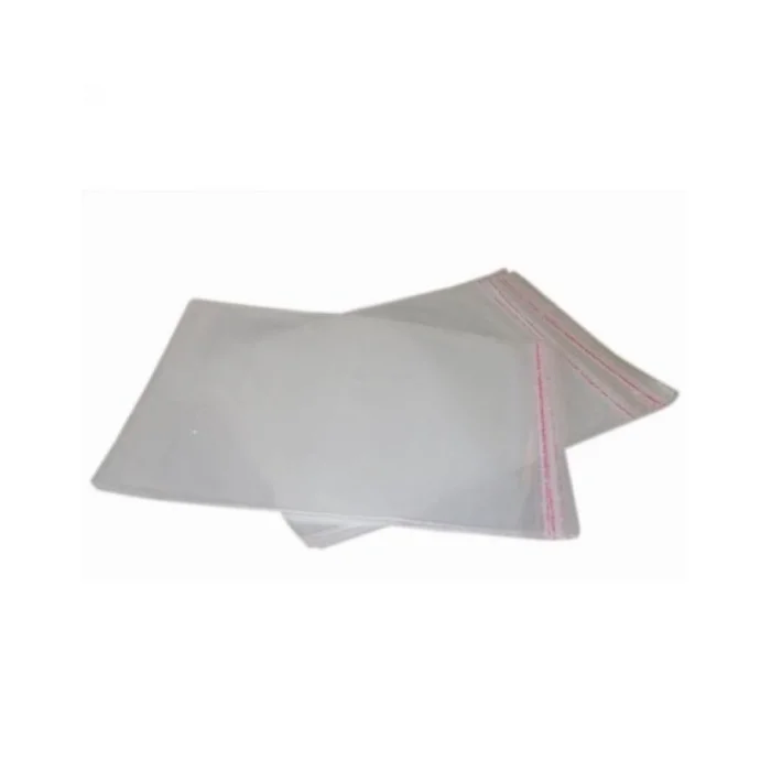 7x20+5 cm.(7x25) 500 Adet Şeffaf Bantlı Yapışkanlı OPP Poşet