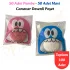 100 Adet Pembe-Mavi Renkli Canavar Desenli Cake Pop & Kurabiye Poşeti-10x15 cm