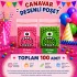 100 Adet Pembe-Yeşil Renkli Canavar Desenli Cake Pop & Kurabiye Poşeti-10x15 cm