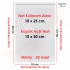 10x25+5 cm.(10x30) 50 Adet Şeffaf Bantlı Yapışkanlı OPP Poşet