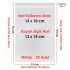 13x10+5 cm.(13x15) 50 Adet Şeffaf Bantlı Yapışkanlı OPP Poşet