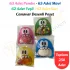 250 Adet 4 Renkli Canavar Desenli Cake Pop & Kurabiye Poşeti - 10x15 cm