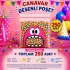 250 Adet Pembe Canavar Desenli Cake Pop & Kurabiye Poşeti-10x15 cm