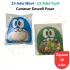30 Adet Mavi-Yeşil Renkli Canavar Desenli Cake Pop & Kurabiye Poşeti-10x15 cm