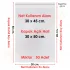 30x45+5 cm.(30x50) 50 Adet Şeffaf Bantlı Yapışkanlı Jelatin Poşet