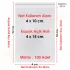 4x10+5 cm.(4x15) 100 Adet Şeffaf Bantlı Yapışkanlı OPP Poşet