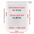 4x15+5 cm.(4x20) 1.000 Adet Şeffaf Bantlı Yapışkanlı OPP Poşet