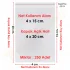 4x15+5 cm.(4x20) 250 Adet Şeffaf Bantlı Yapışkanlı OPP Poşet