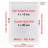 4x15+5 cm.(4x20) 500 Adet Şeffaf Bantlı Yapışkanlı OPP Poşet