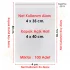 4x35+5 cm.(4x40) 100 Adet Şeffaf Bantlı Yapışkanlı OPP Poşet