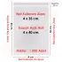 4x35+5 cm.(4x40) 1.000 Adet Şeffaf Bantlı Yapışkanlı OPP Poşet