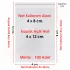 4x8+4 cm.(4x12) 100 Adet Şeffaf Bantlı Yapışkanlı OPP Poşet
