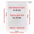 4x8+4 cm.(4x12) 250 Adet Şeffaf Bantlı Yapışkanlı OPP Poşet