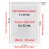 4x8+4 cm.(4x12) 50 Adet Şeffaf Bantlı Yapışkanlı OPP Poşet