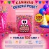 500 Adet Pembe Canavar Desenli Cake Pop & Kurabiye Poşeti-10x15 cm
