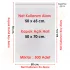 50x65+5 cm.(50x70) 500 Adet Şeffaf Bantlı Yapışkanlı Jelatin Poşet