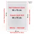50x70+5 cm.(50x75) 100 Adet Şeffaf Bantlı Yapışkanlı Jelatin Poşet