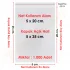 5x20+5 cm.(5x25) 1.000 Adet Şeffaf Bantlı Yapışkanlı Jelatin Poşet