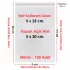 5x25+5 cm.(5x30) 100 Adet Şeffaf Bantlı Yapışkanlı OPP Poşet