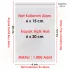6x15+5 cm.(6x20) 1.000 Adet Şeffaf Bantlı Yapışkanlı OPP Poşet