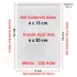 6x15+5 cm.(6x20) 250 Adet Şeffaf Bantlı Yapışkanlı OPP Poşet