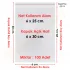 6x25+5 cm.(6x30) 100 Adet Şeffaf Bantlı Yapışkanlı OPP Poşet
