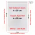 6x25+5 cm.(6x30) 250 Adet Şeffaf Bantlı Yapışkanlı OPP Poşet