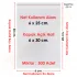 6x25+5 cm.(6x30) 500 Adet Şeffaf Bantlı Yapışkanlı OPP Poşet