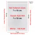 7x10+5 cm.(7x15) 100 Adet Şeffaf Bantlı Yapışkanlı OPP Poşet