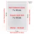 7x10+5 cm.(7x15) 50 Adet Şeffaf Bantlı Yapışkanlı OPP Poşet