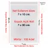 7x15+5 cm.(7x20) 100 Adet Şeffaf Bantlı Yapışkanlı OPP Poşet