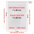 7x20+5 cm.(7x25) 1.000 Adet Şeffaf Bantlı Yapışkanlı OPP Poşet