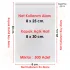 8x25+5 cm.(8x30) 500 Adet Şeffaf Bantlı Yapışkanlı OPP Poşet