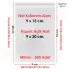 9x15+5 cm.(9x20) 500 Adet Şeffaf Bantlı Yapışkanlı OPP Poşet