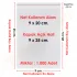 9x20+5 cm.(9x25) 1.000 Adet Şeffaf Bantlı Yapışkanlı OPP Poşet