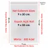 9x20+5 cm.(9x25) 500 Adet Şeffaf Bantlı Yapışkanlı OPP Poşet
